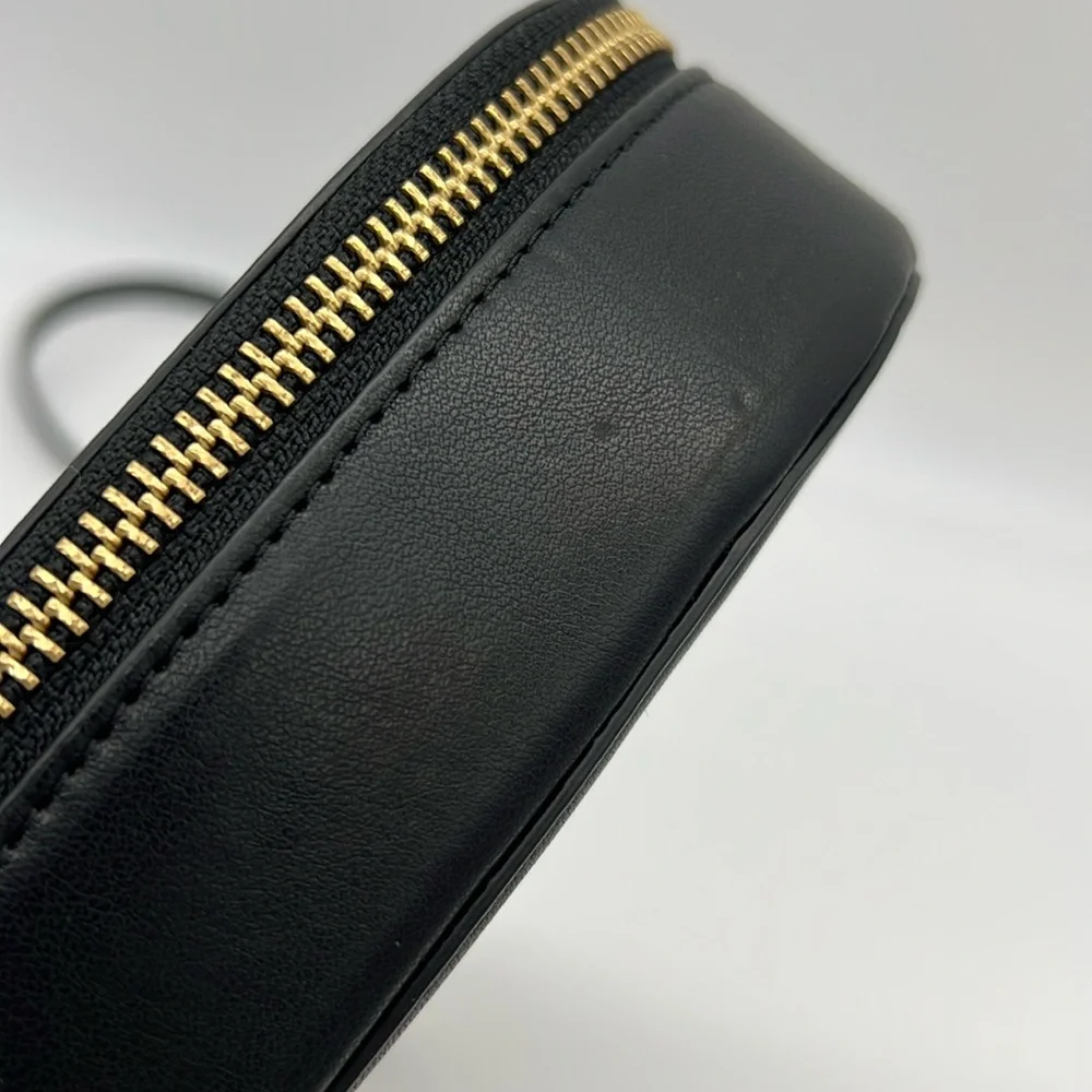 Rebecca Minkoff Heart Crossbody Bag Black Gold Silver - Picture 15 of 16